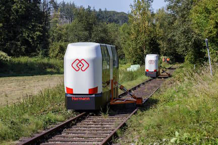 Picture of Self-balancing commuter pods ride old railway lines on demand