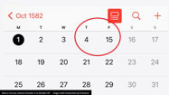 Picture of Why October Is Missing 10 Days In The Year 1582 On Your Phone