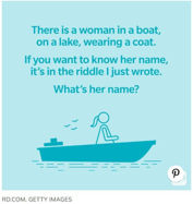Picture of “There’s a Woman in a Boat” Riddle: Try to Solve the Viral Riddle